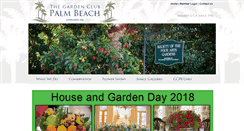 Desktop Screenshot of gardenclubpalmbeach.com